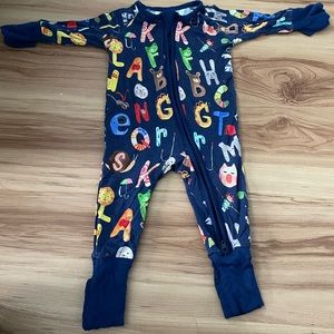 Little Sleepies limited edition Navy Alphabet Friends - newborn